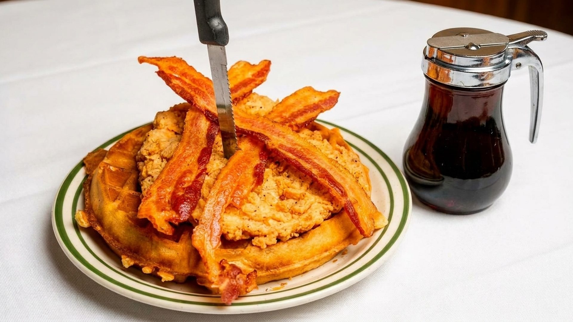 Chicken and waffles