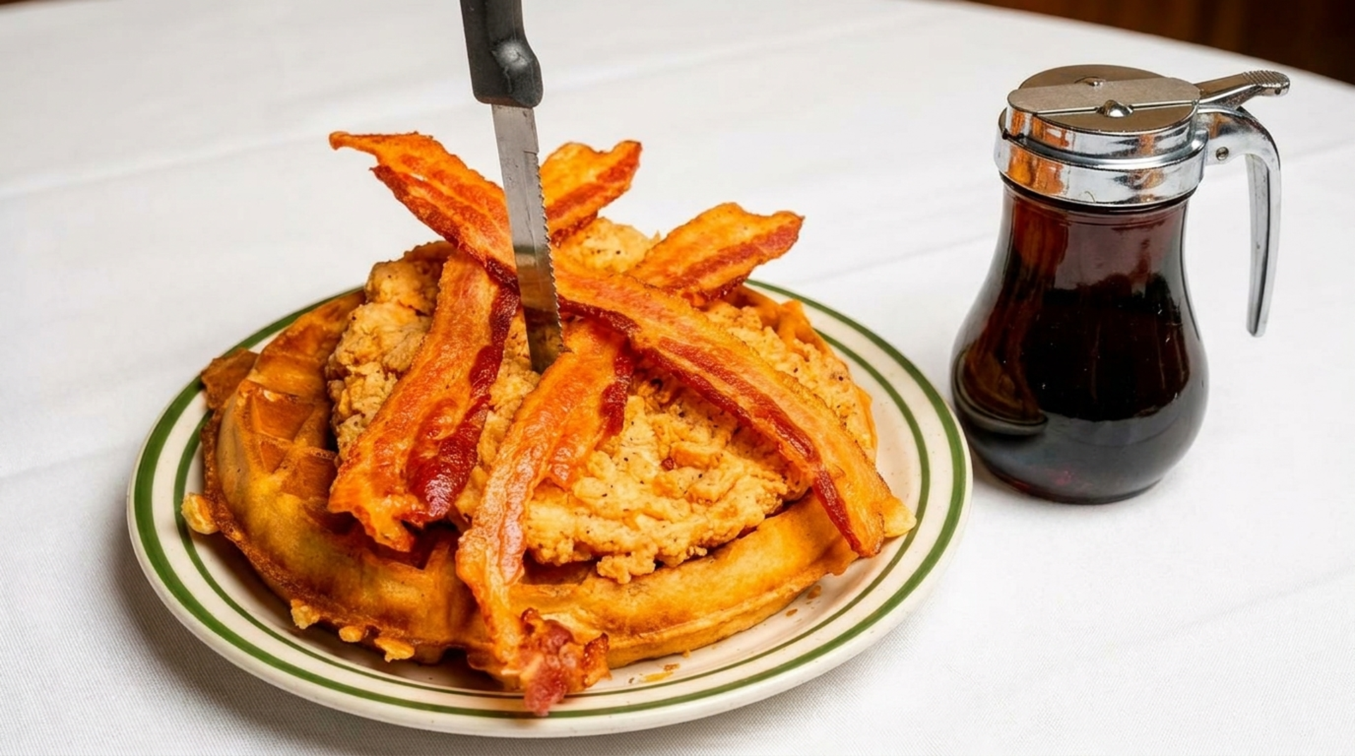 Chicken and waffles