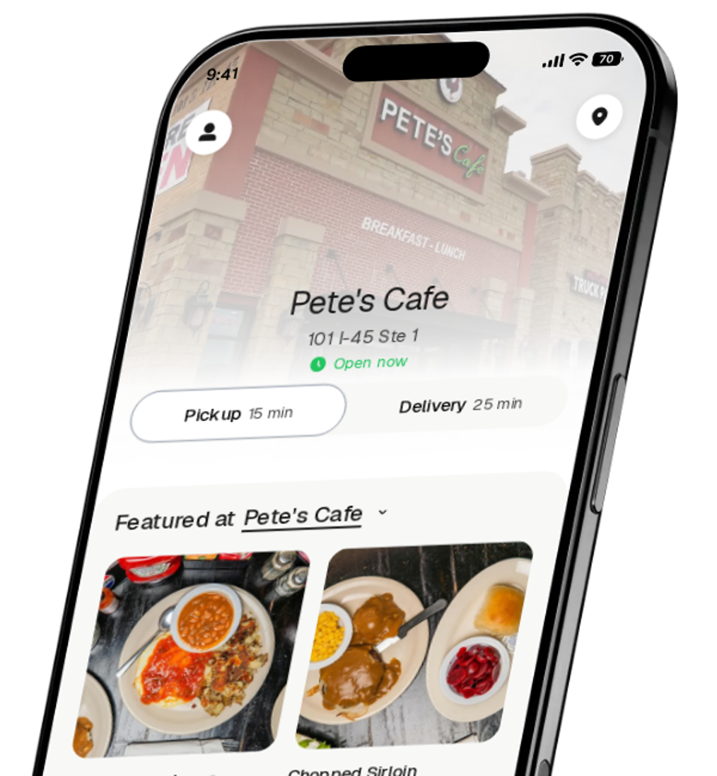 Pete's Cafe app preview